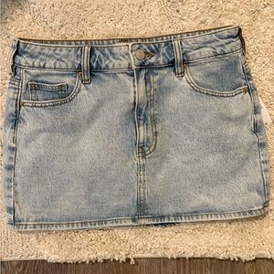 PacSun Light Blue Denim Mini Skirt
